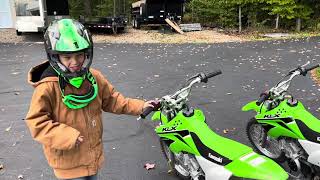 Kawasaki KLX 110R vs KLX110RL  explained by a 10yearold enthusiast [upl. by Saberhagen]