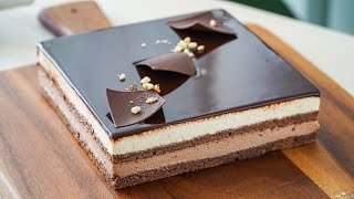 Praline Chocolate Mousse Cake [upl. by Ardnoyek823]