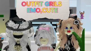 OUTFITS CEWE EMOCUTE✨BROOKHAVEN [upl. by Etat19]