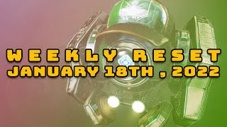 Destiny 2 Reset Guide  January 18th 2022  Eververse Inventory and Activities [upl. by Soulier455]