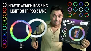 🌈🌈Unboxing amp How To Set Up RGB Ring Light With Tripod Stand And Phone Holder  Rajdeep Mukherjee [upl. by Azyl]