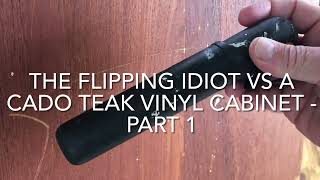 THE FLIPPING IDIOT VS A CADO TEAK VINYL CABINET  PART 1 [upl. by Hpeosj]