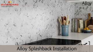 Installing an Alloy Splashback [upl. by Aikar23]