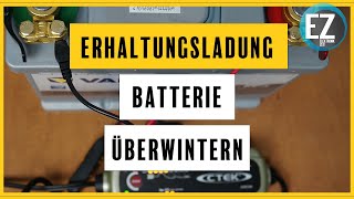 Erhaltungsladung sinnvoll Erhaltungsladung Kfz Batterie Motorrad Wohnmobil  alle Infos [upl. by Dela]