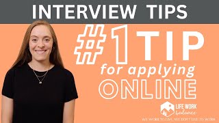 The 1 Tip for Online Job Applications You NEED to Know  Interview Tips  Job Search Tips [upl. by Nyliuqcaj]