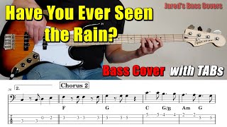 quotHave You Ever Seen The Rainquot by Creedence Clearwater Revival 🎸 Bass Cover with Play Along TABs 🎵 [upl. by Jaco]