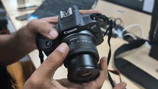 How to Setup Canon R100 for first time use  Lens Installation [upl. by Candida]