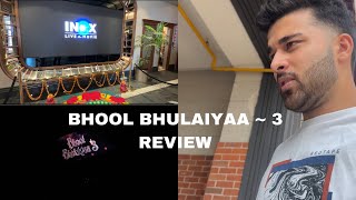 BHOOL BHULAIYAA  3 ❤️  vlog review bhoolbhulaiyaa3 share viralvideo trending bollywood [upl. by Ellita]