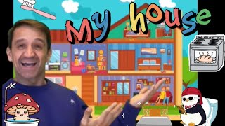 🏠Parts of the house🏡 Inglés para niños Partes de la casa [upl. by Nylanna]