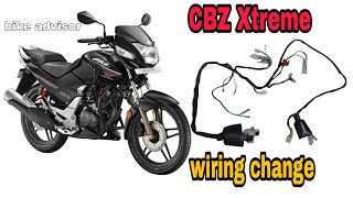 New Cbz Xtreme Wiring Change  how to wiring change CBZ Xtreme  wiring change  hero wiring  hero [upl. by Aridan]