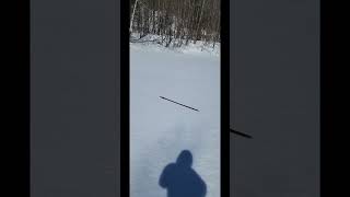 Anishinaabe snowsnake on the lake without a track [upl. by Sapers]