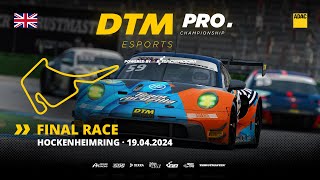 Final Round 6 Hockenheimring  DTM eSports Live  English [upl. by Eidnac]