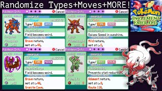 How To Randomize Pokemon Inclement Emerald Patch Types Abilities Moves [upl. by Herv899]