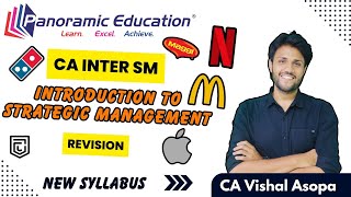 CA Inter SM l Ch 1  Introduction to Strategic Management I Revision l Jan 25 l CA Vishal Asopa [upl. by Nahaj414]