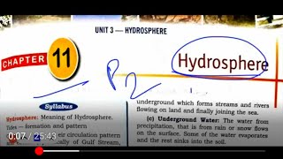 ICSE class 9 geography chapter 11 Hydrosphere [upl. by Ishii36]