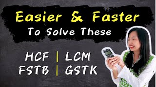 【Easier and Faster 】To Solve Highest Common Factor  HCF  amp Lowest Common Multiple LCM Questions [upl. by Waylan]