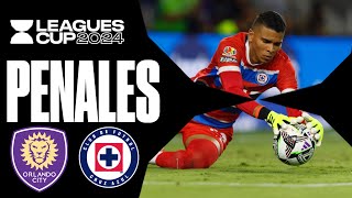 Penales CRUZ AZUL VS ORLANDO CITY  MIER ATAJA y la MÁQUINA avanza 🚂 [upl. by Molohs980]