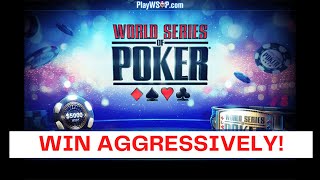 SuperFast Aggressive WSOP Tournament Win in Under 3 Minutes [upl. by Viglione179]