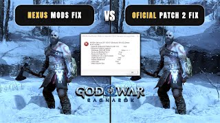 God Of War Ragnarok  6GB Vram Nexus Mods Fix vs Official Patch 2 Fix GTX 1050 Ti [upl. by Prentice]