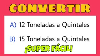 ¿Cuántas Toneladas tiene un Quintal  Cómo Convertir Toneladas a Quintales [upl. by Atalie]