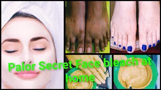 Palor Secret Bleach at HomeFace polishing in wintersSkin glowing face bleachSkin polisher [upl. by Dnivra]