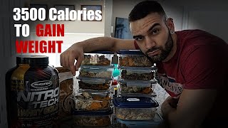 3500 Calorie Meal Plan  Weight GAIN Meal Plan  MealByMeal Breakdown [upl. by Raman]