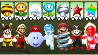 Super Mario Galaxy  All PowerUps [upl. by Adnawahs]