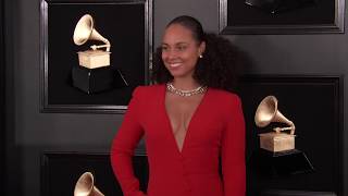 Alicia Keys on the Red Carpet  2019 GRAMMYs [upl. by Lehacim]