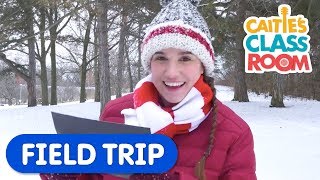 Outdoor Play In The Snow  Caities Classroom Field Trip  Fun Videos For Kids [upl. by Enelrihs]