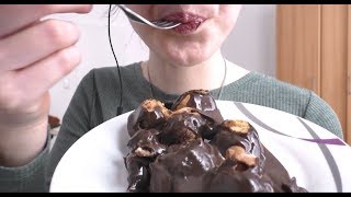 Eating PROFITEROLES Italian Dessert Eating Sounds [upl. by Socram]