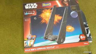 Jelios kylo rens command shuttle star wars revell  model at 433 [upl. by Yrogreg204]