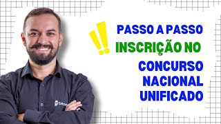 PASSO A PASSO DE COMO FAZER A INSCRIÇÃO NO CNU [upl. by Darton]