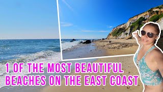 AQUINNAH BEACH ⛱️  HOW TO GET THERE INTERESTING FACTS  SCENIC VIEWS  HIKING amp EXPLORING IN 4K [upl. by Dunton]