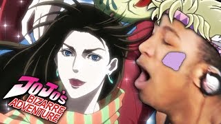 ETIKA REACTS TO JOJO BIZARRE ADVENTURE  EPISODE 16 quotLISA LISA HAMON COACHquot [upl. by Noraj535]