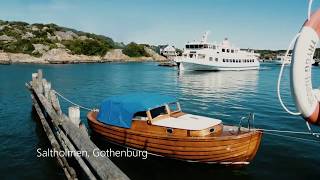 Boat trip in Gothenburg Archipelago Sweden  Saltholmen Vrångö Styrsö [upl. by Muslim]