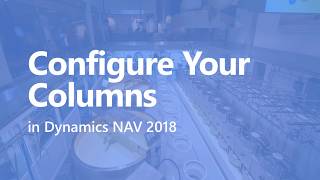 NAV Tips Configure Your Columns [upl. by Clemens]