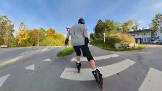 Rollerblading in Porsgrunn Norway [upl. by Norad599]