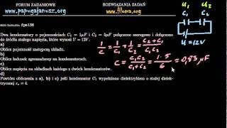 fpe126  fpe136  Kondensatory  łączenie szeregowe  Zadanie z fizyki  filomaorg [upl. by Arual338]