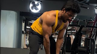 Full back workout 🏋️‍♀️ Plzz ￼dumbbells re rack  video ही उल्टा बन गया  😉😆back workout blog gym [upl. by Dis]