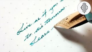 Beautiful Handwriting with Fountain Pen  Fountain Pen Calligraphy [upl. by Rehprotsirhc]