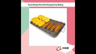 Texas Crisper Oven Air Crisping TrayBaking Pan Set XL TEXAS [upl. by Sivert926]