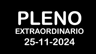 PLENO EXTRAORDINARIO 25112024 [upl. by Heddi]