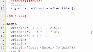 Free Pascal Program Tutorial 2  Math Examples  Lazarus [upl. by Airbmak855]