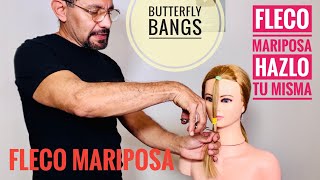 Flequillo Mariposa Hazlo Tu Misma  BUTTERFLY BANGS [upl. by Acirretal183]