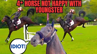 4 HORSE NOT HAPPY WITH YOUNG EROL  ZEB AND EROL GO SHOWJUMPING  XC  VLOG 142 [upl. by Selym]