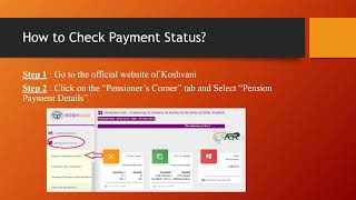 Koshvani Check Pension Payment Status Uttar Pradesh UP [upl. by Brownson]