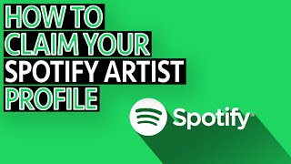 How to claim your Spotify Artist profile [upl. by Velick]