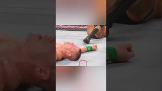 John cena mistakenly revealed blade viralvideo wwe wwewrestler worldwrestling wwesuperstar [upl. by Nyliuqcaj606]