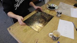 The Etching Process Adding an Aquatint [upl. by Leaffar]