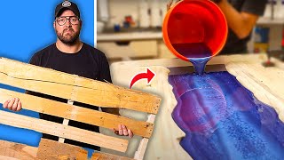 I Build A River Table from FREE Pallets… will it sell [upl. by Velvet]